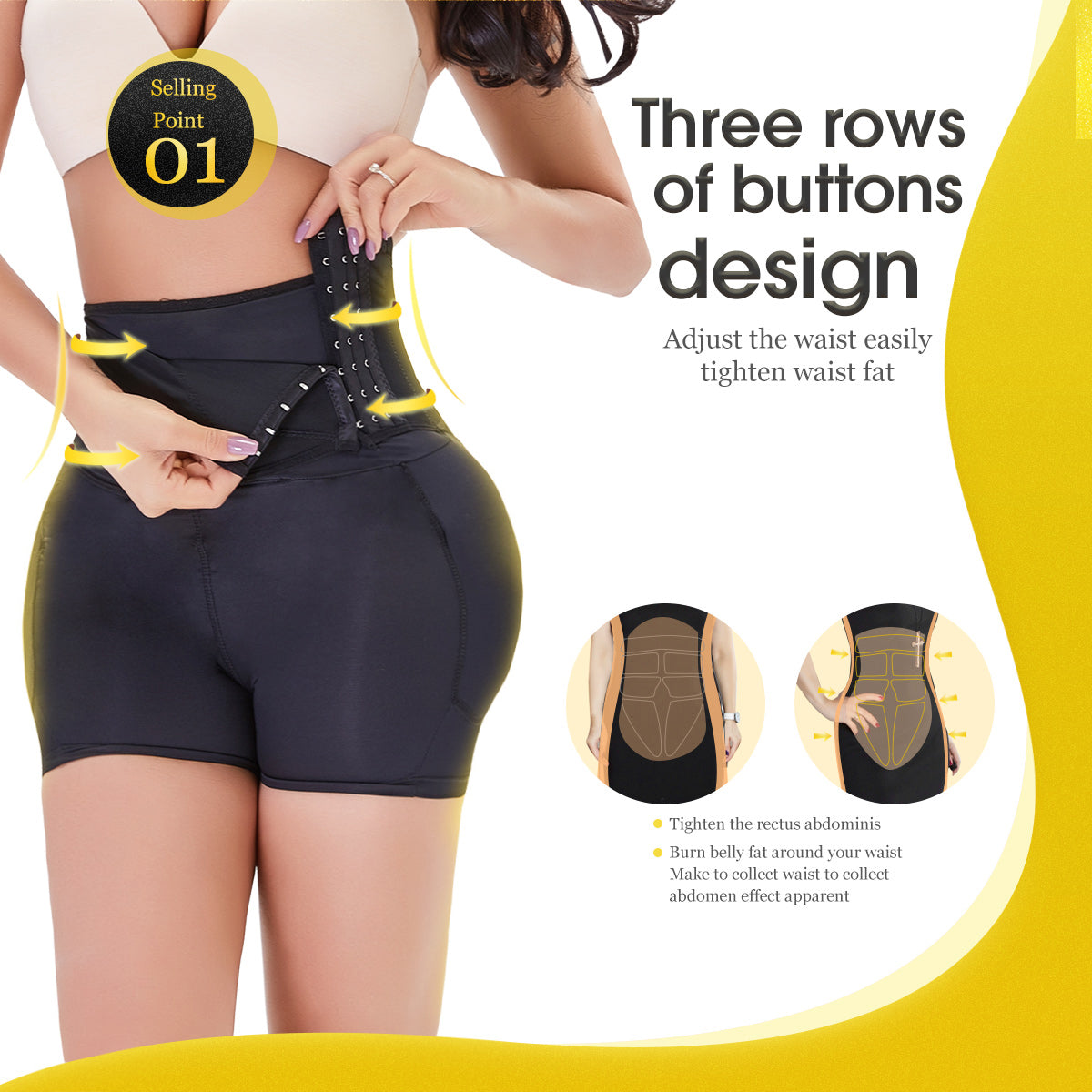 Women Butt Lifter Shapewear Hi-Waist Shapewear Underwear Training Practicality Fashion Slim