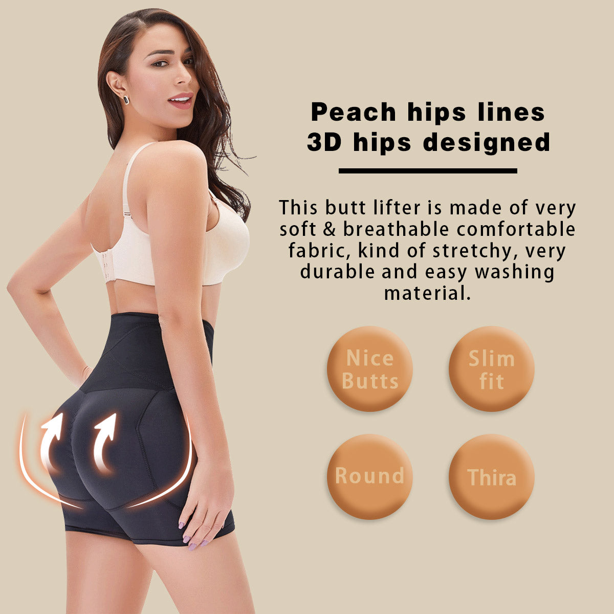Women Butt Lifter Shapewear Hi-Waist Shapewear Underwear Training Practicality Fashion Slim