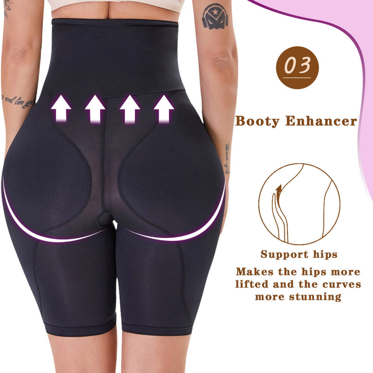 Women Butt Lifter Shapewear Hi-Waist Shapewear Underwear Fashion Slim