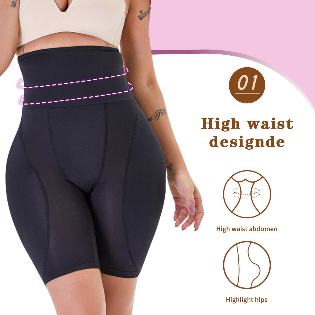 Women Butt Lifter Shapewear Hi-Waist Shapewear Underwear Fashion Slim