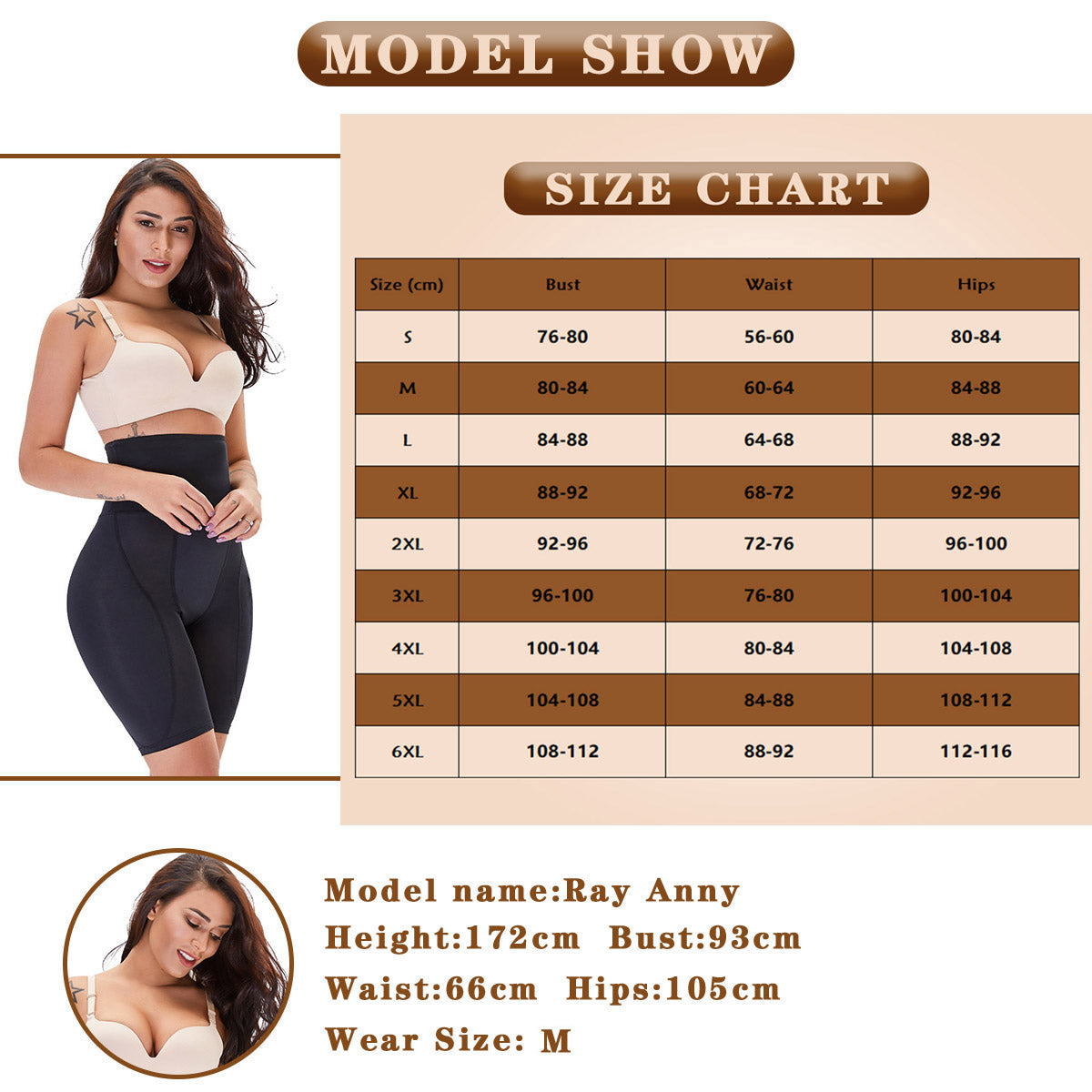 Women Butt Lifter Shapewear Hi-Waist Shapewear Underwear Fashion Slim
