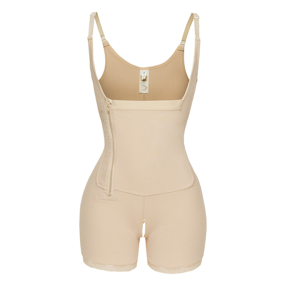 Zipper Buckle One Piece Belly Contraction Hip Lift Body Shaping Corset