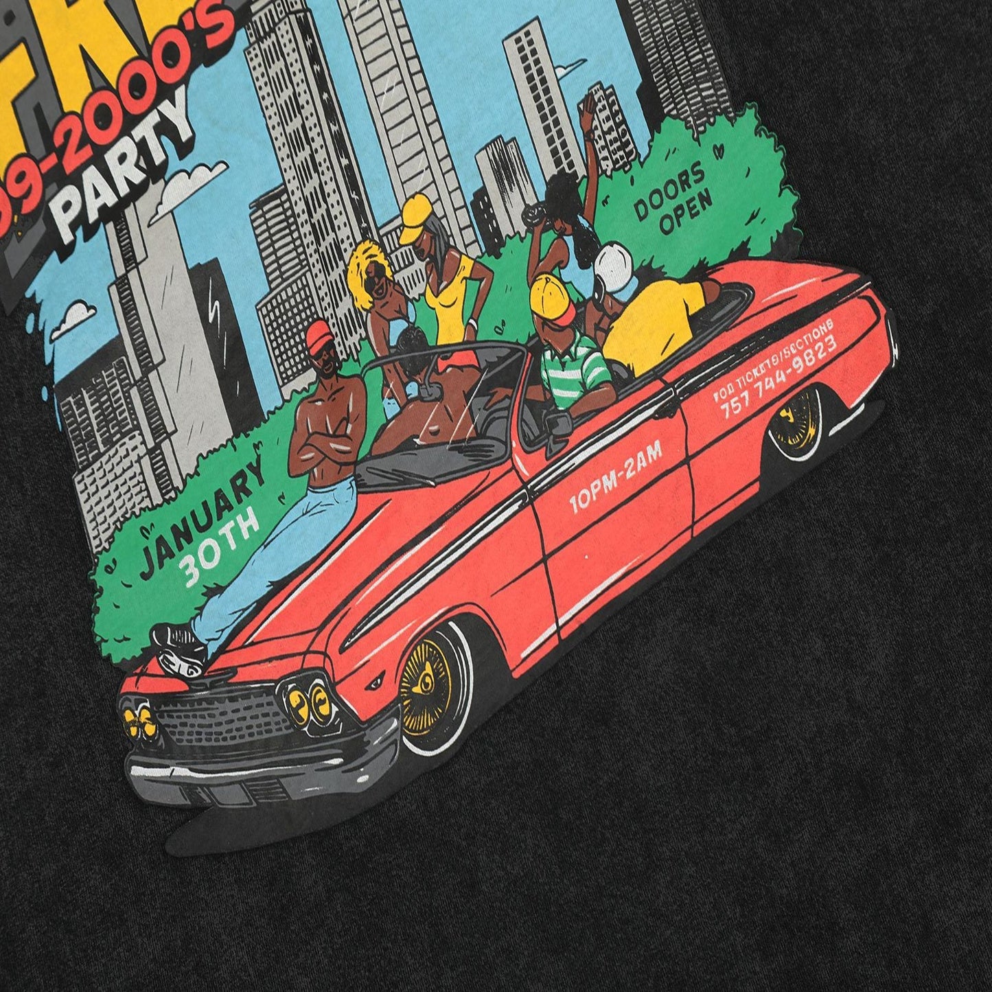 Gallery Dept T Shirts Car Painted Print Washed Short Sleeve plus Size