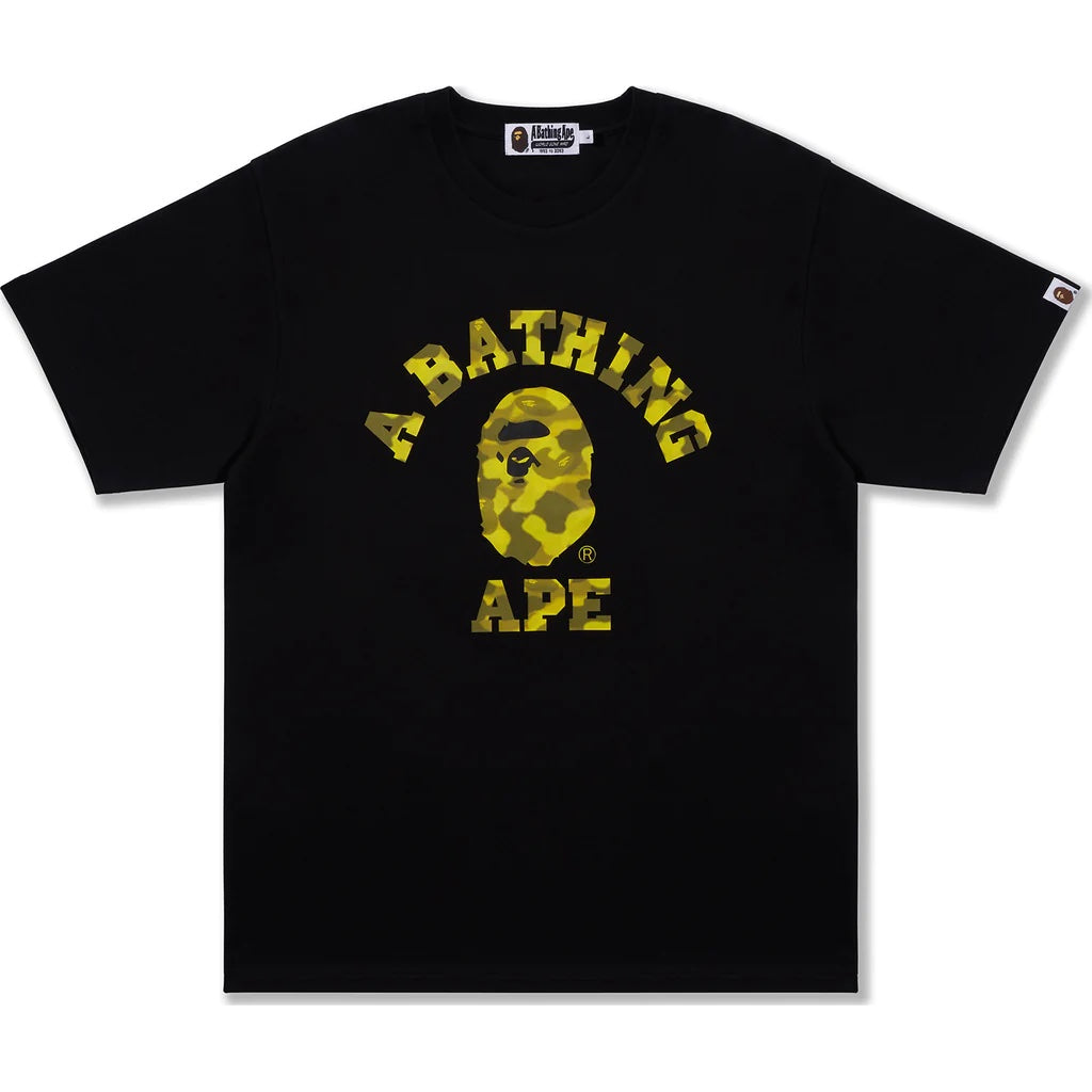 A Bathing Ape Radiation Camo College Black Tee