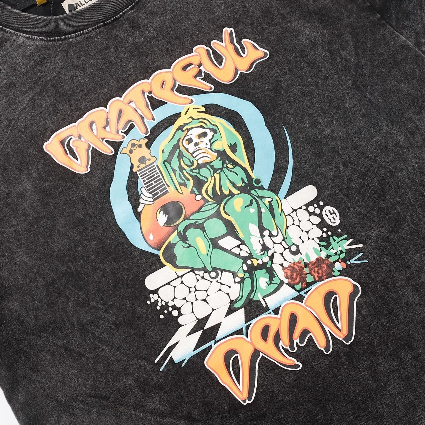 Gallery Dept T Shirts Los Angeles Street Retro Gallery Dept Printed Cartoon Short Sleeve T-shirt