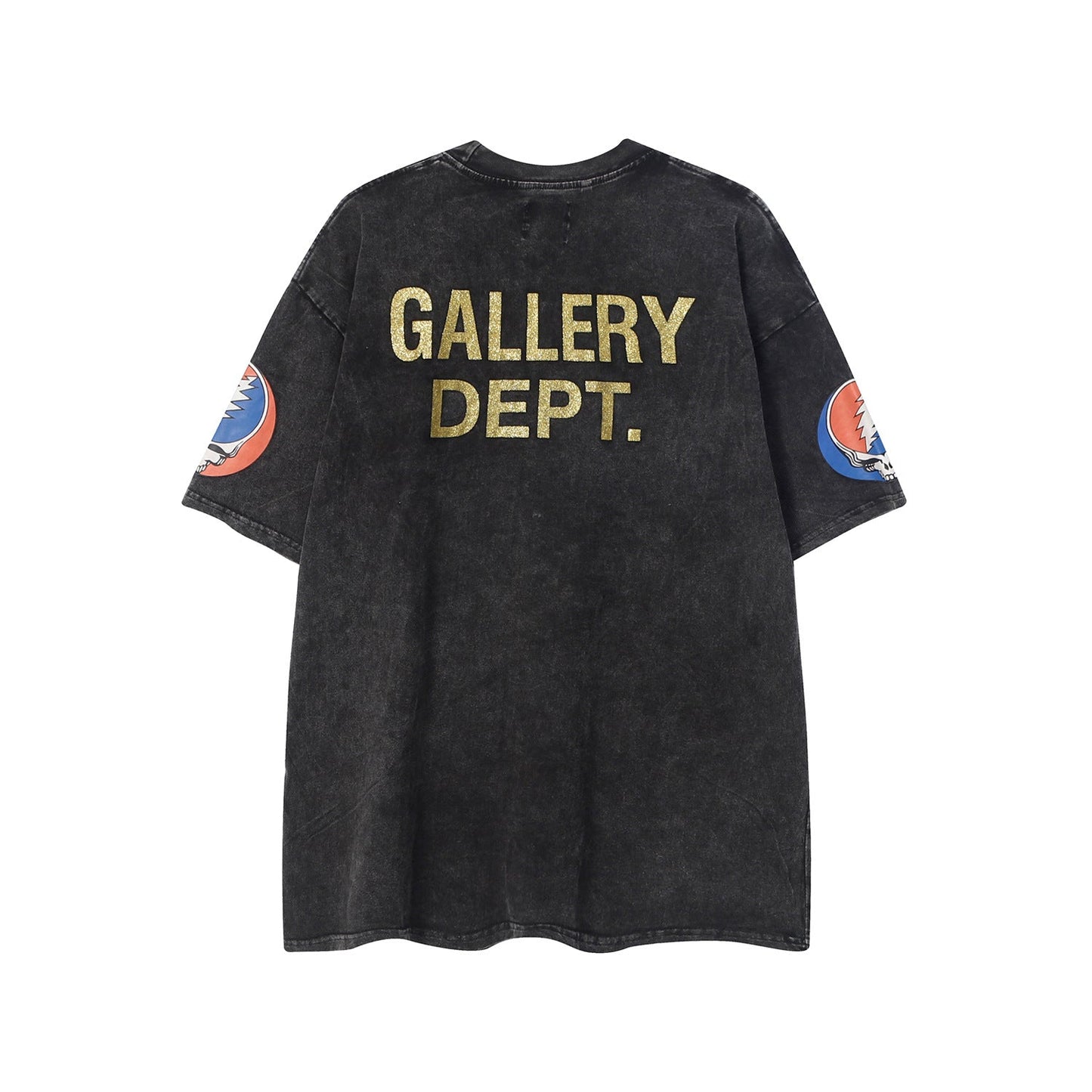 Gallery Dept T Shirts Los Angeles Street Retro Gallery Dept Printed Cartoon Short Sleeve T-shirt