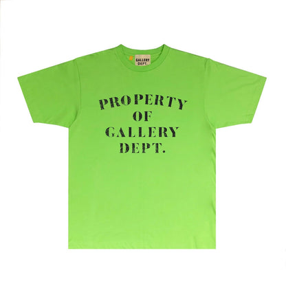Gallery Dept T Shirt Retro Printed Loose Short-Sleeved Shirt (part2)