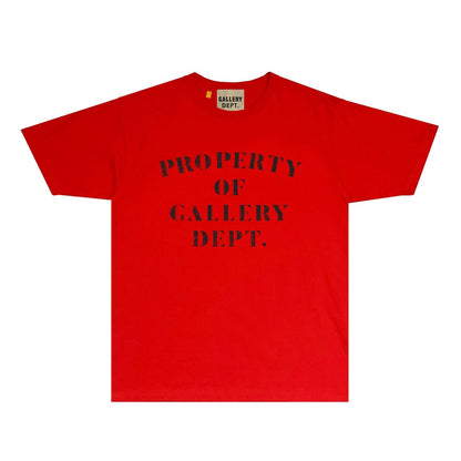 Gallery Dept T Shirt Retro Printed Loose Short-Sleeved Shirt (part2)