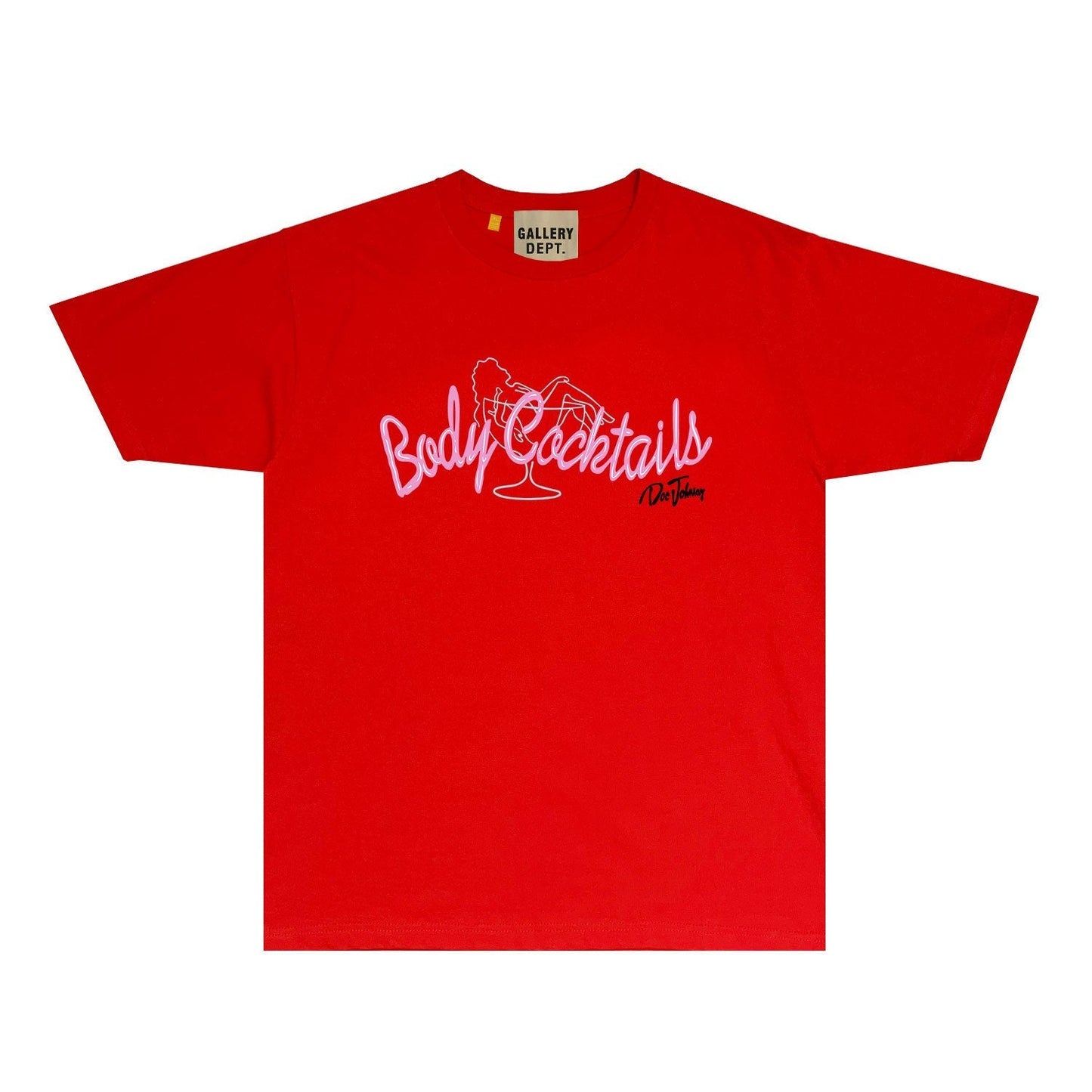 Gallery Dept T Shirt Retro Printed Loose Short-Sleeved Shirt